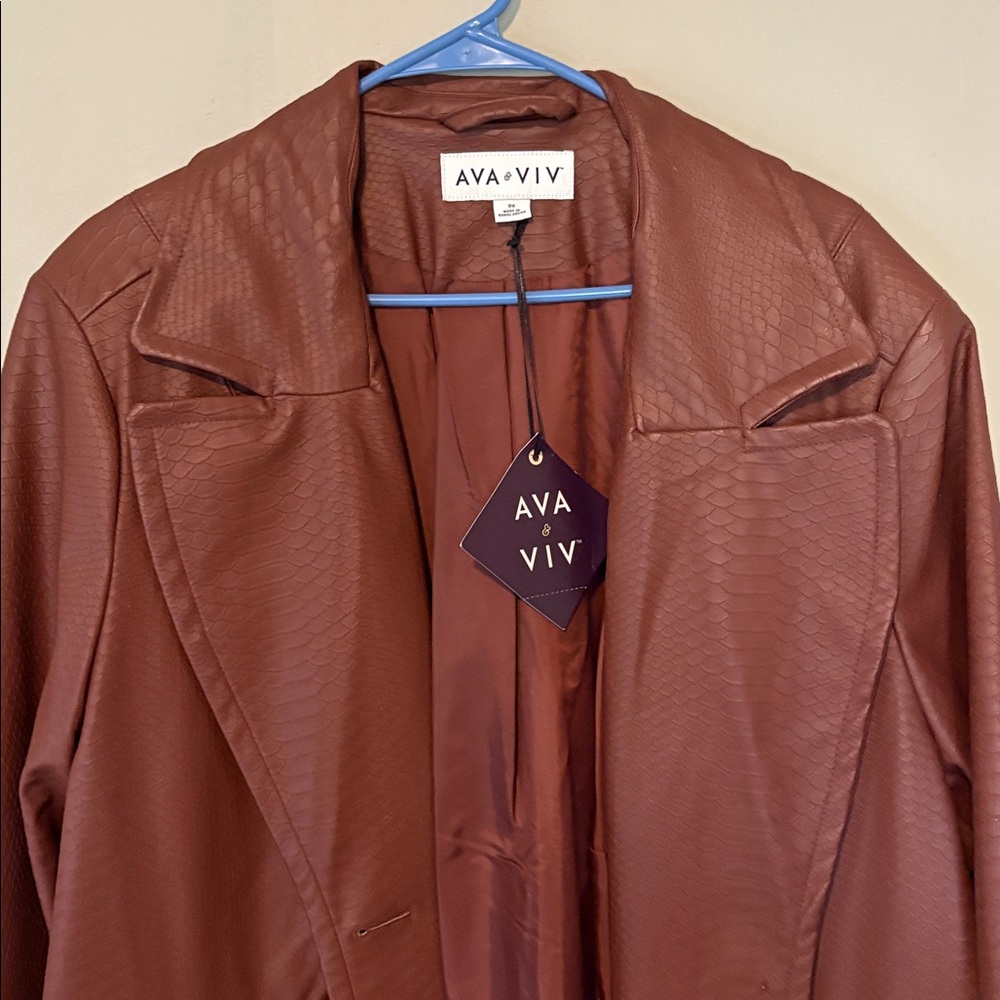 Ava & Viv Women's Tan Trench Coat